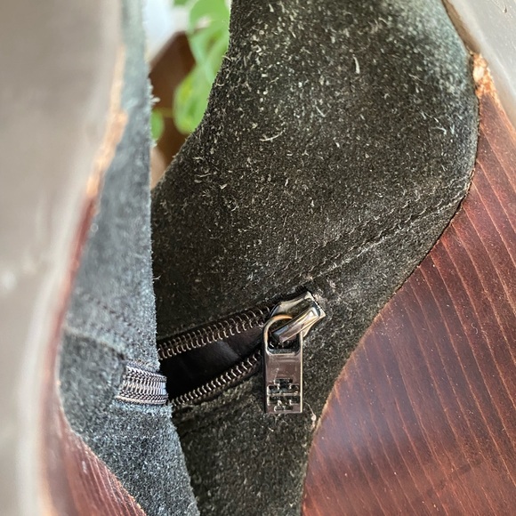 Tory Burch Suede Wedge Ankle Boots - Picture 15 of 15